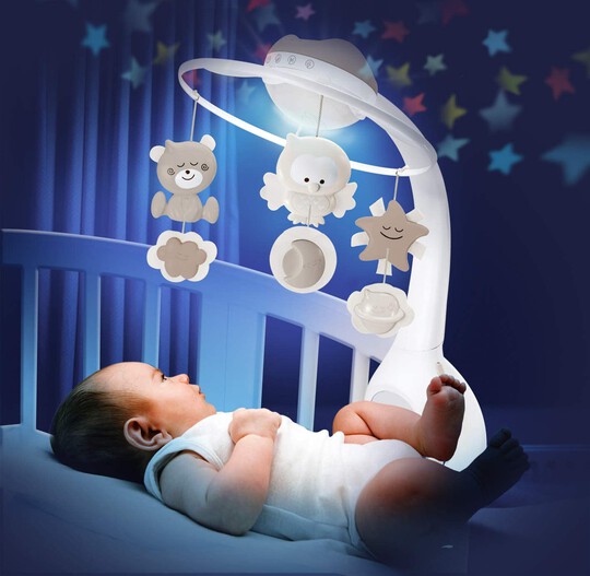 Infantino 3 In 1 Projector Musical Mobile Ecru | 0M+