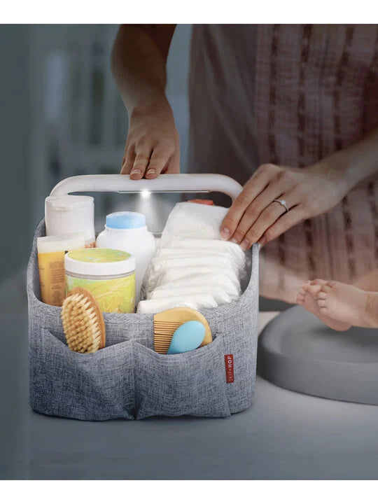 Skip Hop light up Diaper Caddy - Grey