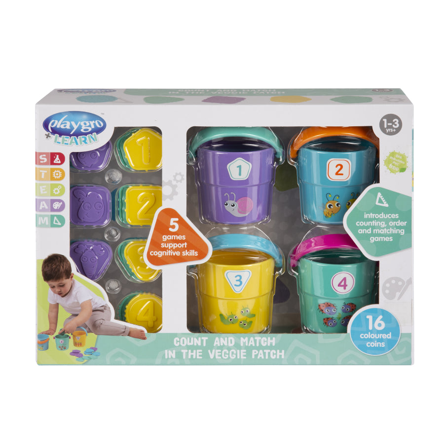 Playgro Count and Match in the Veggie Patch