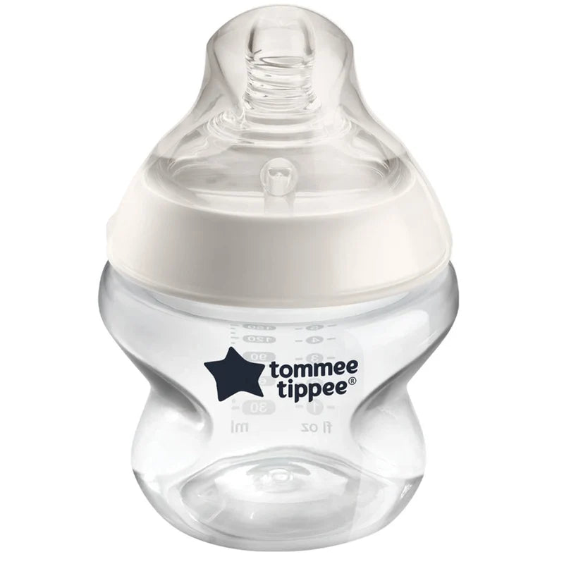 Tommee Tippee Closer to Nature Feeding Bottle, 150ml x 1 - Clear