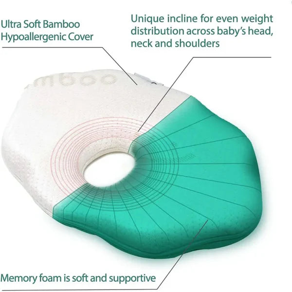 Baby works Cloud 9™ Head Support Pillow With Bamboo Cover