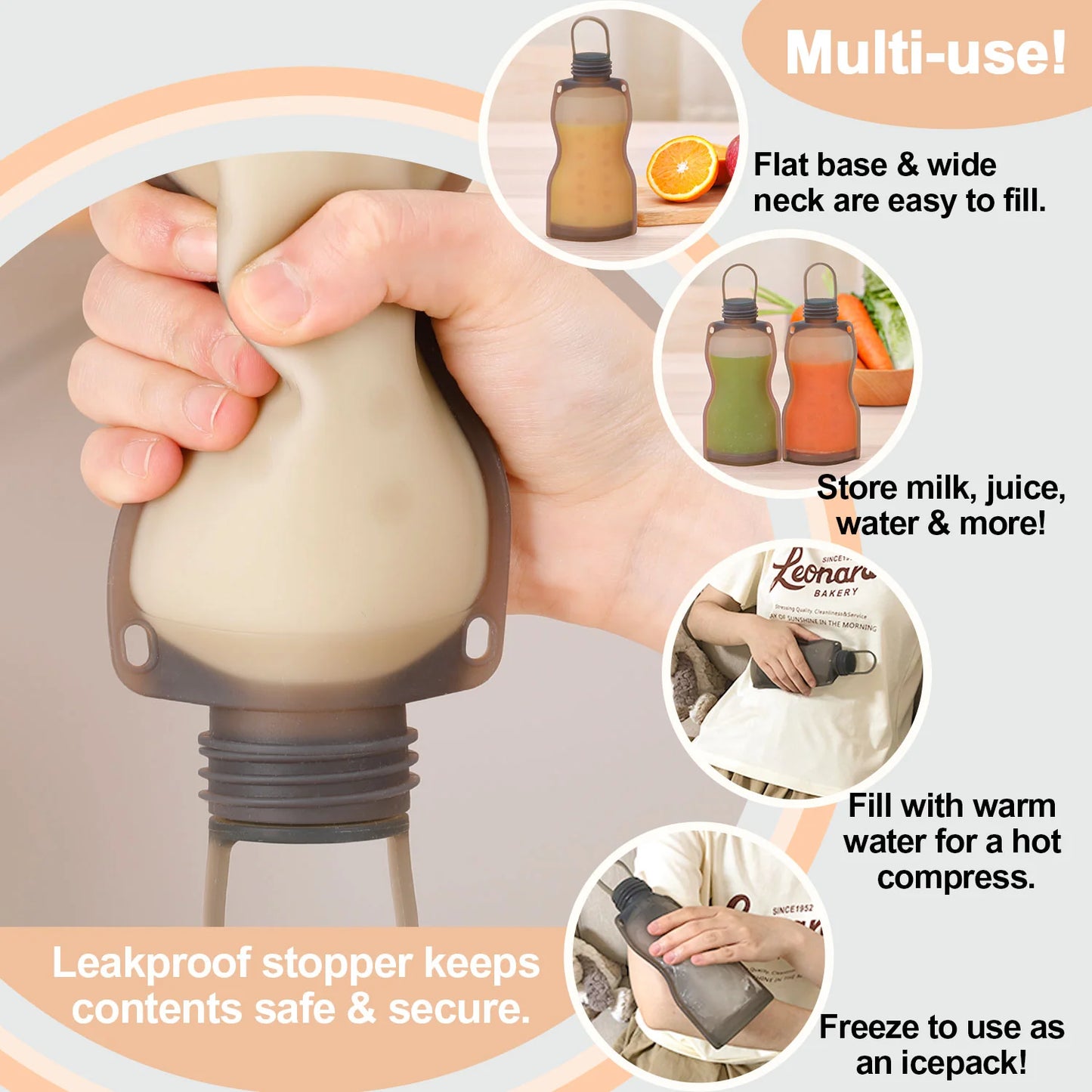Haakaa Silicone Milk Storage Bag 260ml