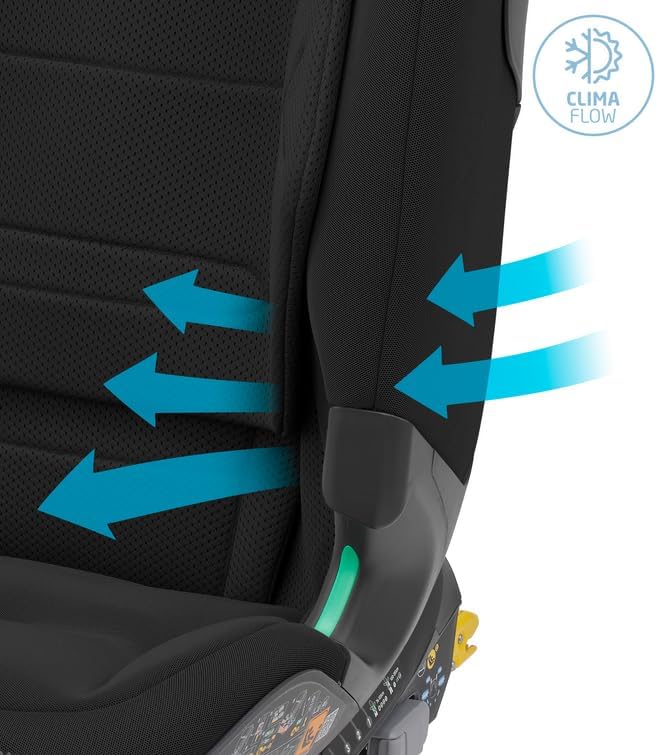 Maxi-Cosi Titan Pro² i-Size, Multi-Age ISOFIX Child Car Seat, 15 Months - 12 Years, G-Cell Side Impact Protection, Easy-in Harness, ClimaFlow, 4 Recline Positions, Authentic Black