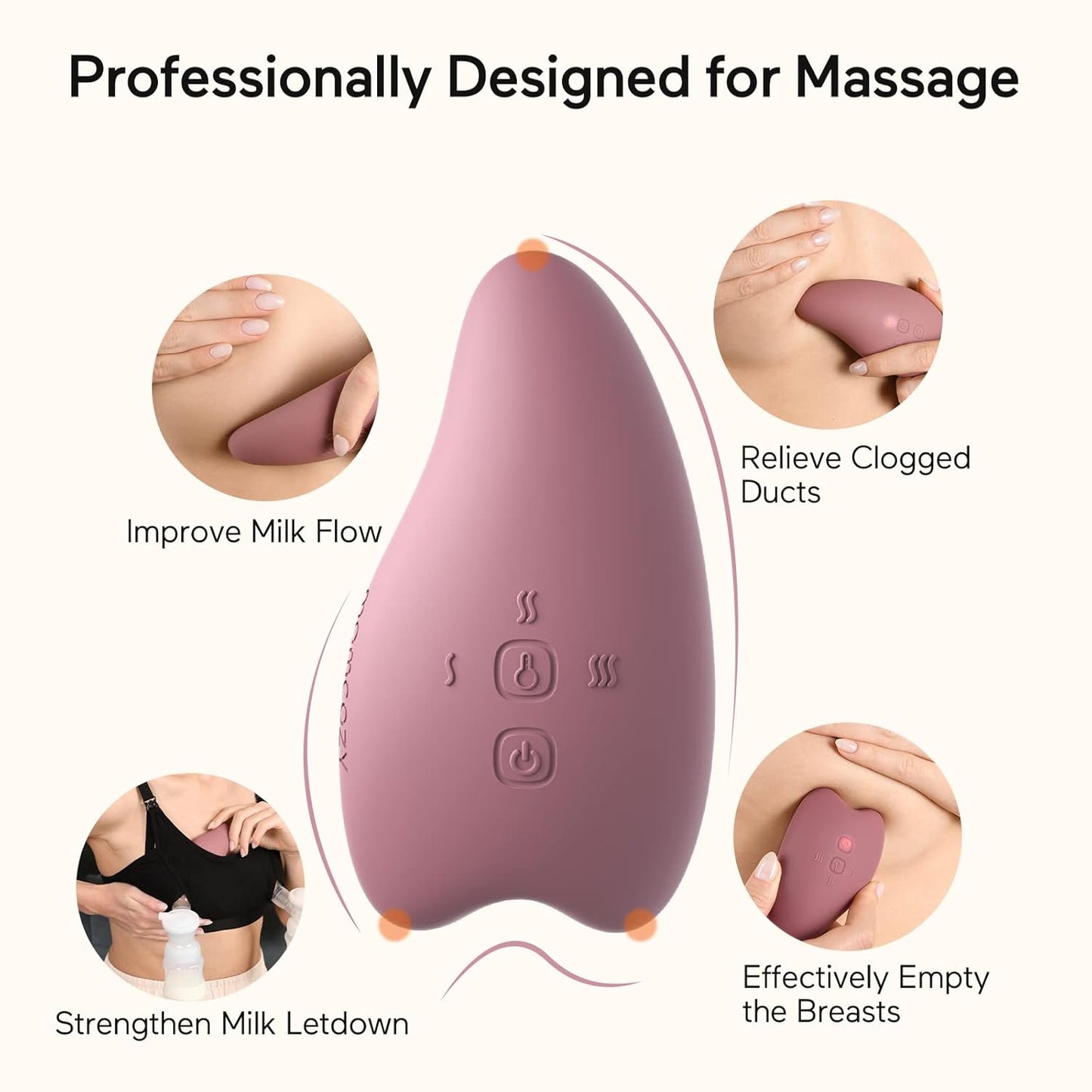 Momcozy Lactation Massager - Purple