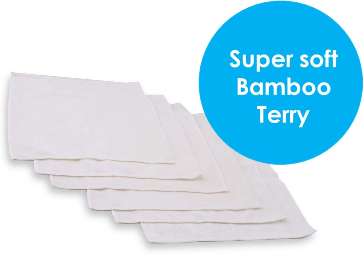 Baby works Bamboo Washcloths - (Pack of 6)