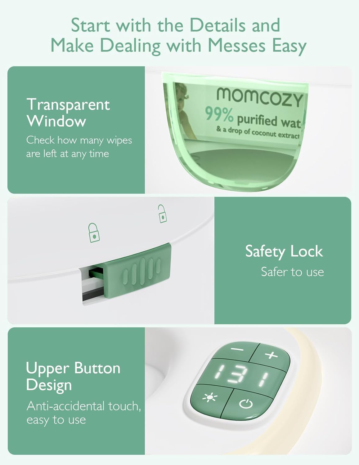 Momcozy Large Capacity Baby Wipe Warmer