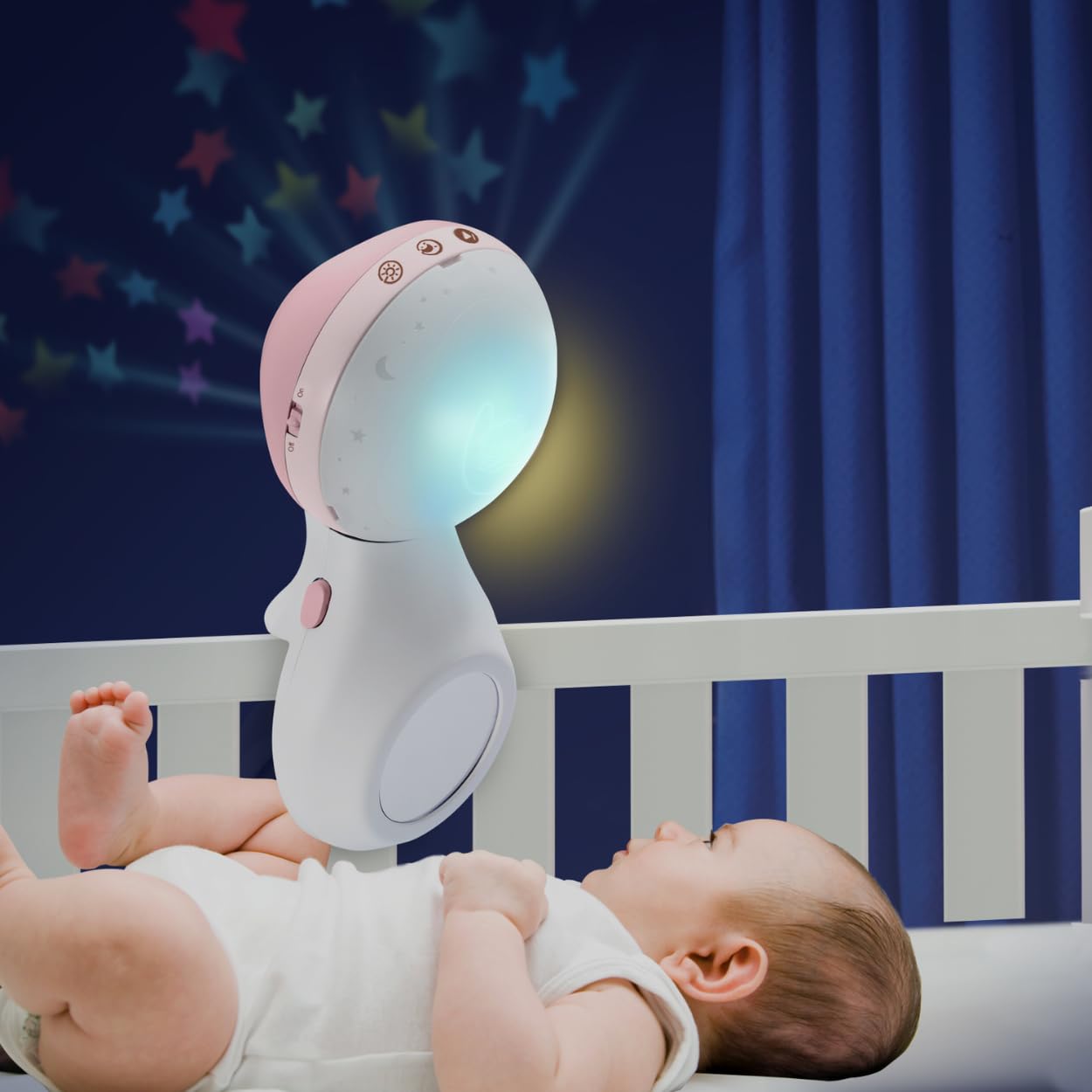 Infantino 3 In 1 Projector Musical Mobile (Pink) | 0M+