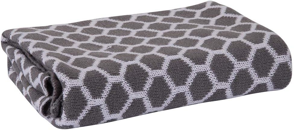 Playgro Cotton Blanket Wrap Honeycomb Grey