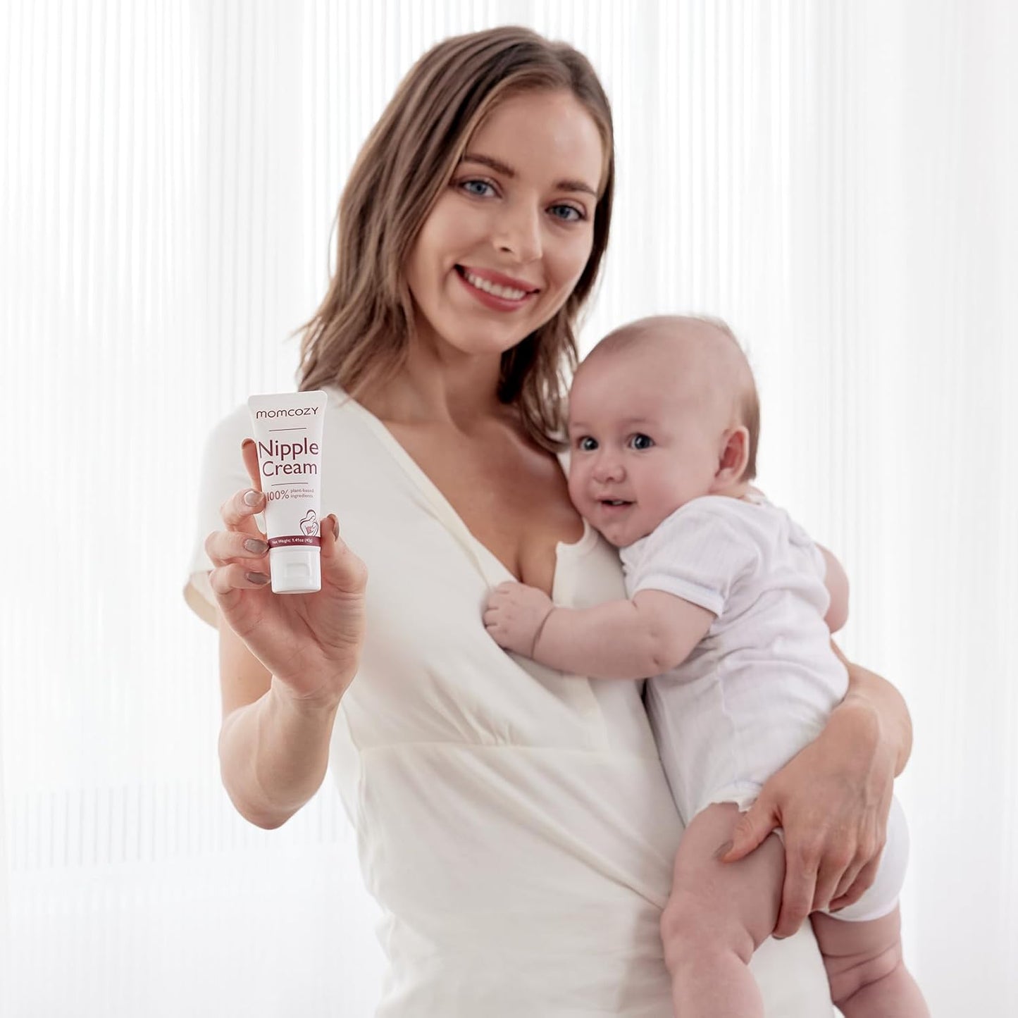 Momcozy 100% Momcozy Natural Nipple Cream, Vegan Lanolin-free Nipple Butter