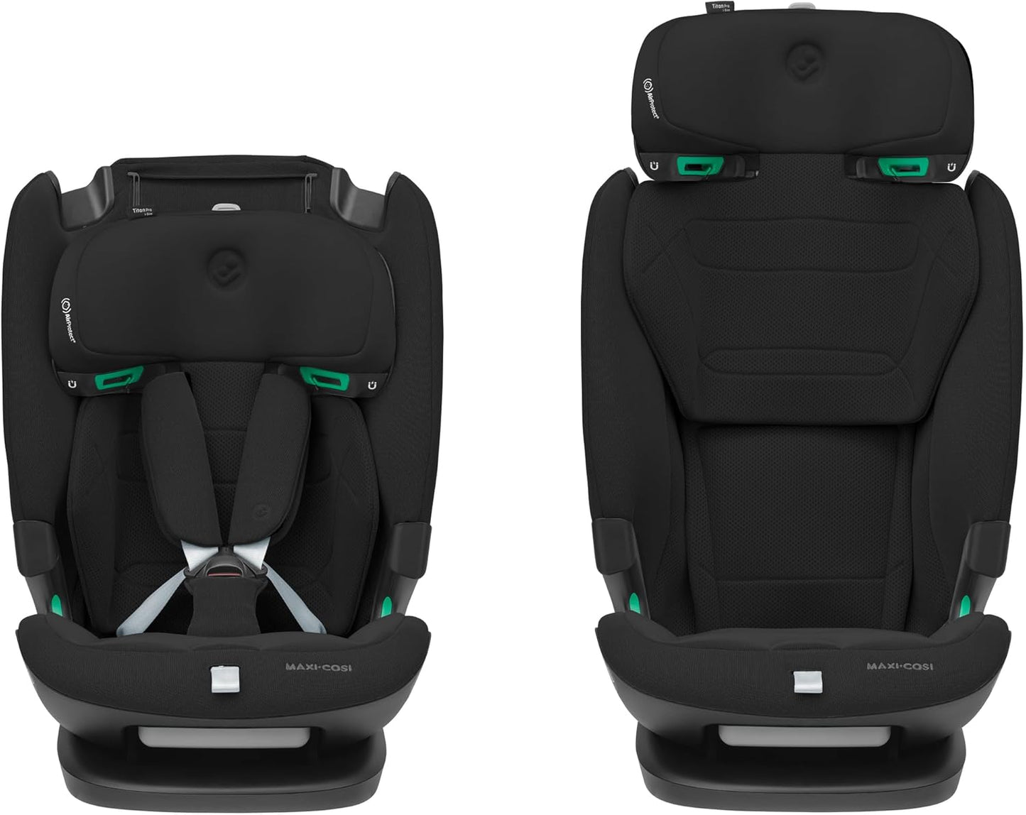 Maxi-Cosi Titan Pro² i-Size, Multi-Age ISOFIX Child Car Seat, 15 Months - 12 Years, G-Cell Side Impact Protection, Easy-in Harness, ClimaFlow, 4 Recline Positions, Authentic Black