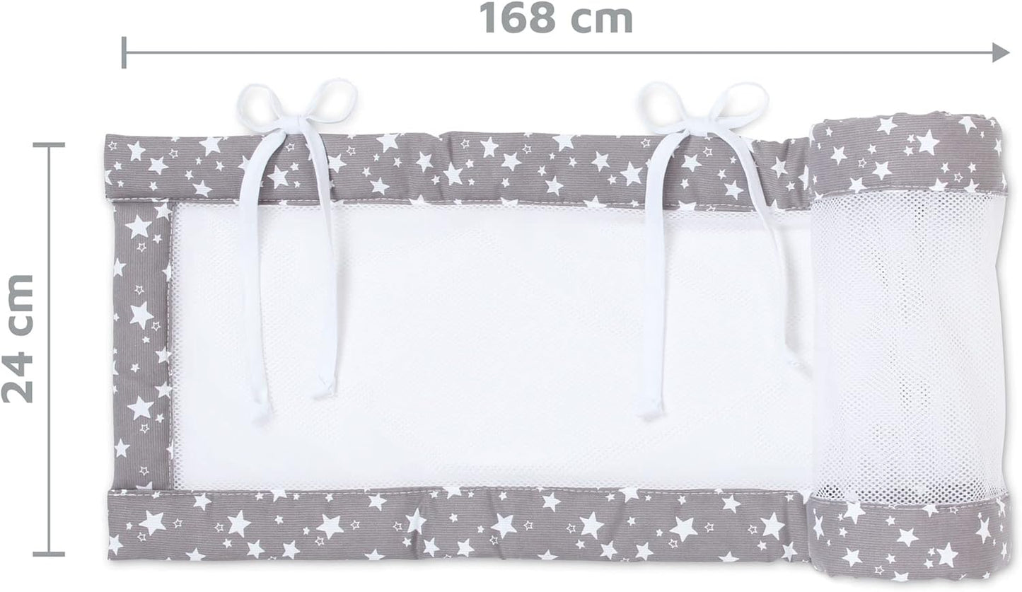 Babybay babynest Mesh-Piqué suitable for model Boxspring XXL, taupe stars white