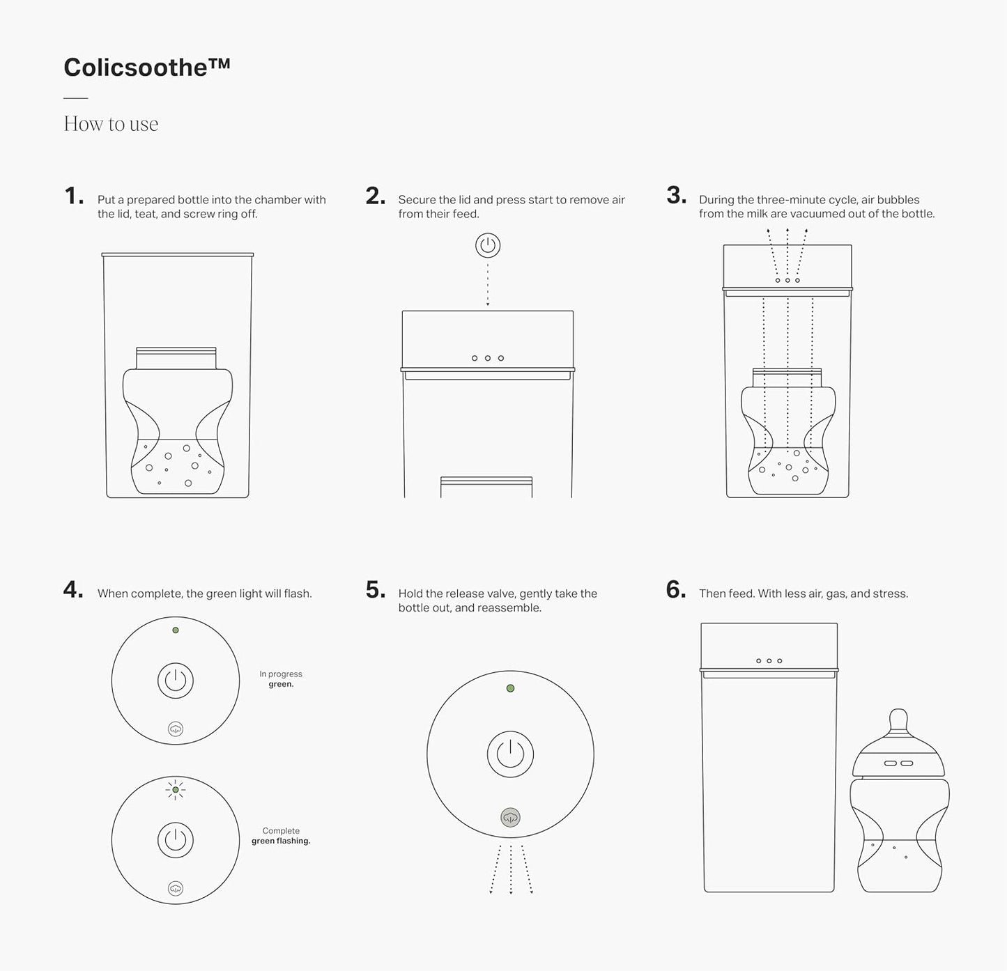 Tommee Tippee Colic Soothe Milk Air Remover
