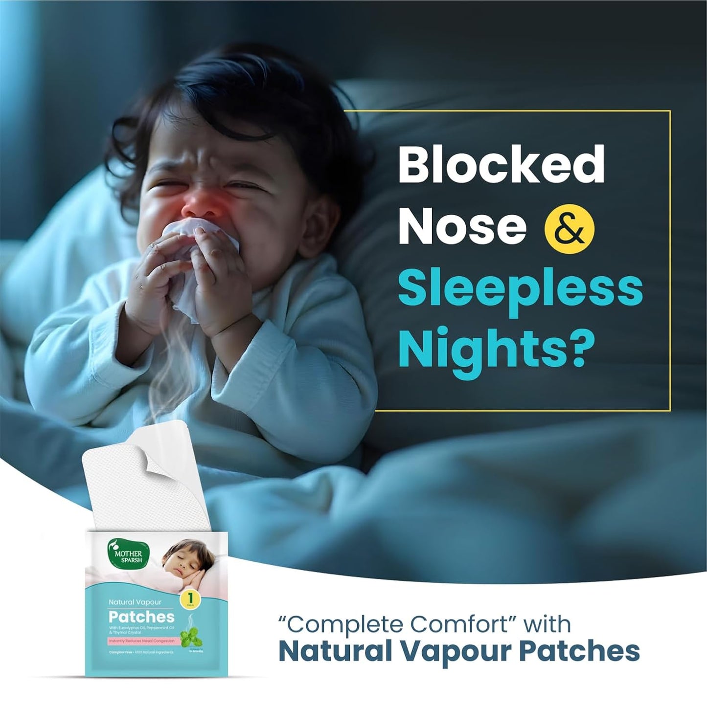 Mother Sparsh Natural Vapour Patches For Kids