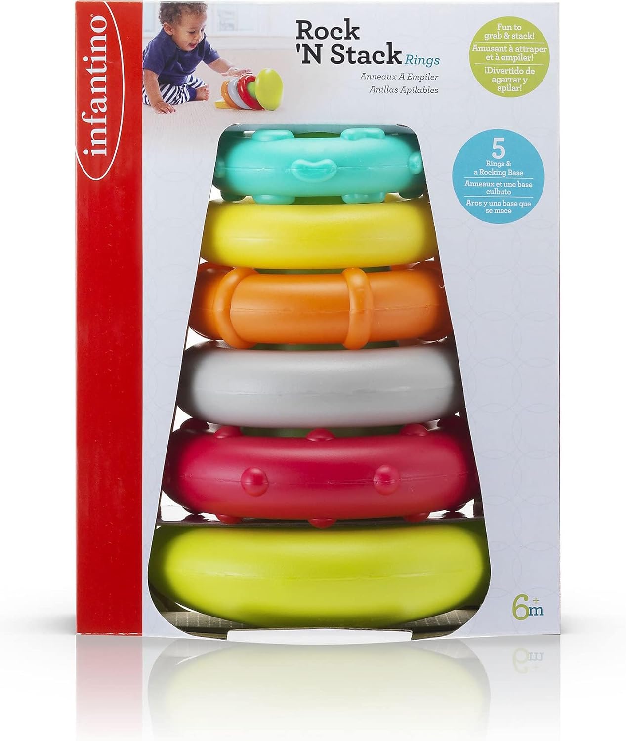 Infantino Rock'N Stack Rings | 6M+