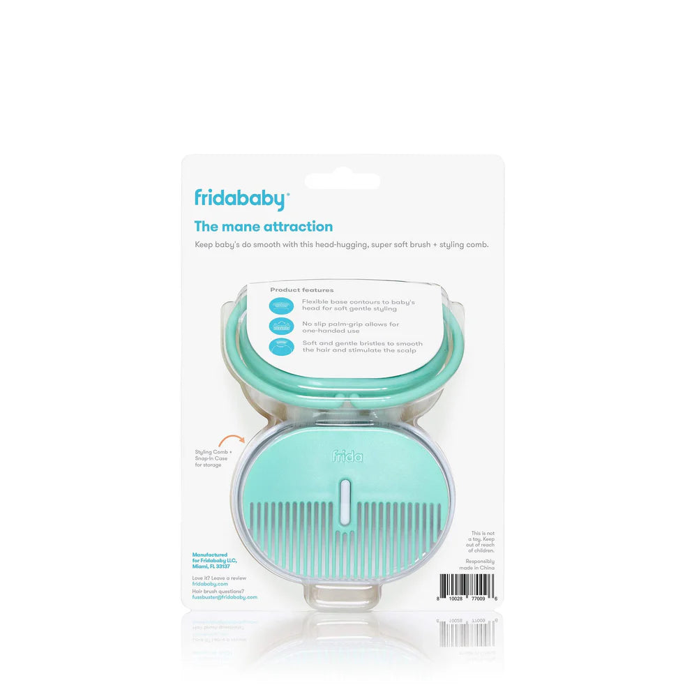 Frida Baby Head-Hugging Hairbrush + Styling Comb Set