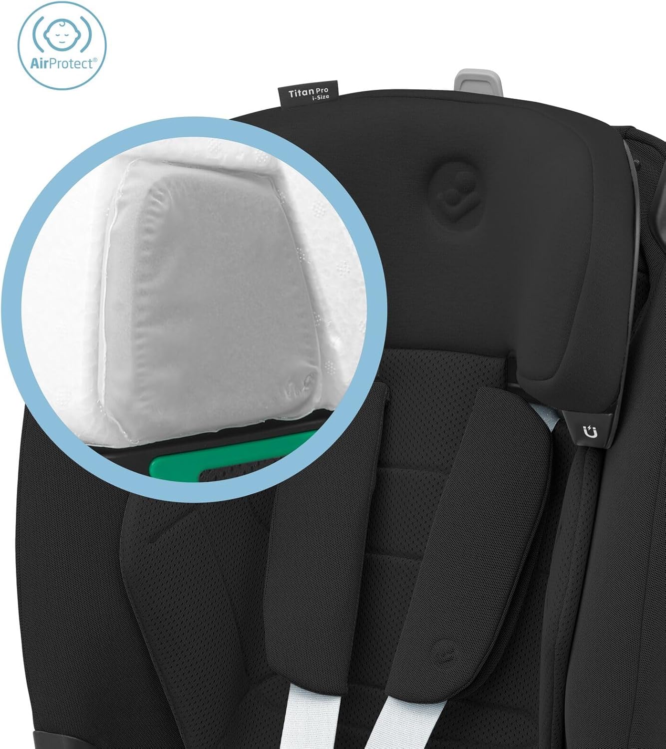 Maxi-Cosi Titan Pro² i-Size, Multi-Age ISOFIX Child Car Seat, 15 Months - 12 Years, G-Cell Side Impact Protection, Easy-in Harness, ClimaFlow, 4 Recline Positions, Authentic Black