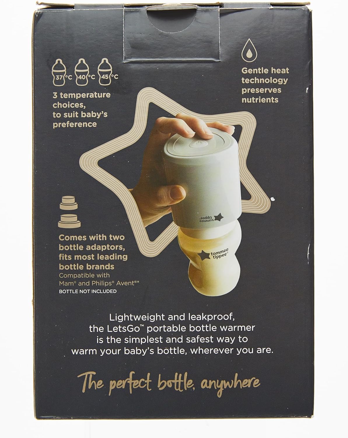 Tommee Tippee Lets Go Portable Bottle Warmer - White