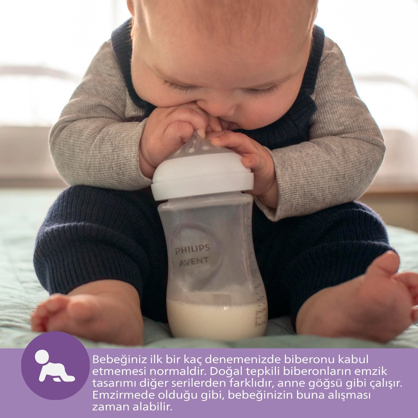 Philips Avent - Natural 3.0 Feeding Bottle With Vent - 125 ml