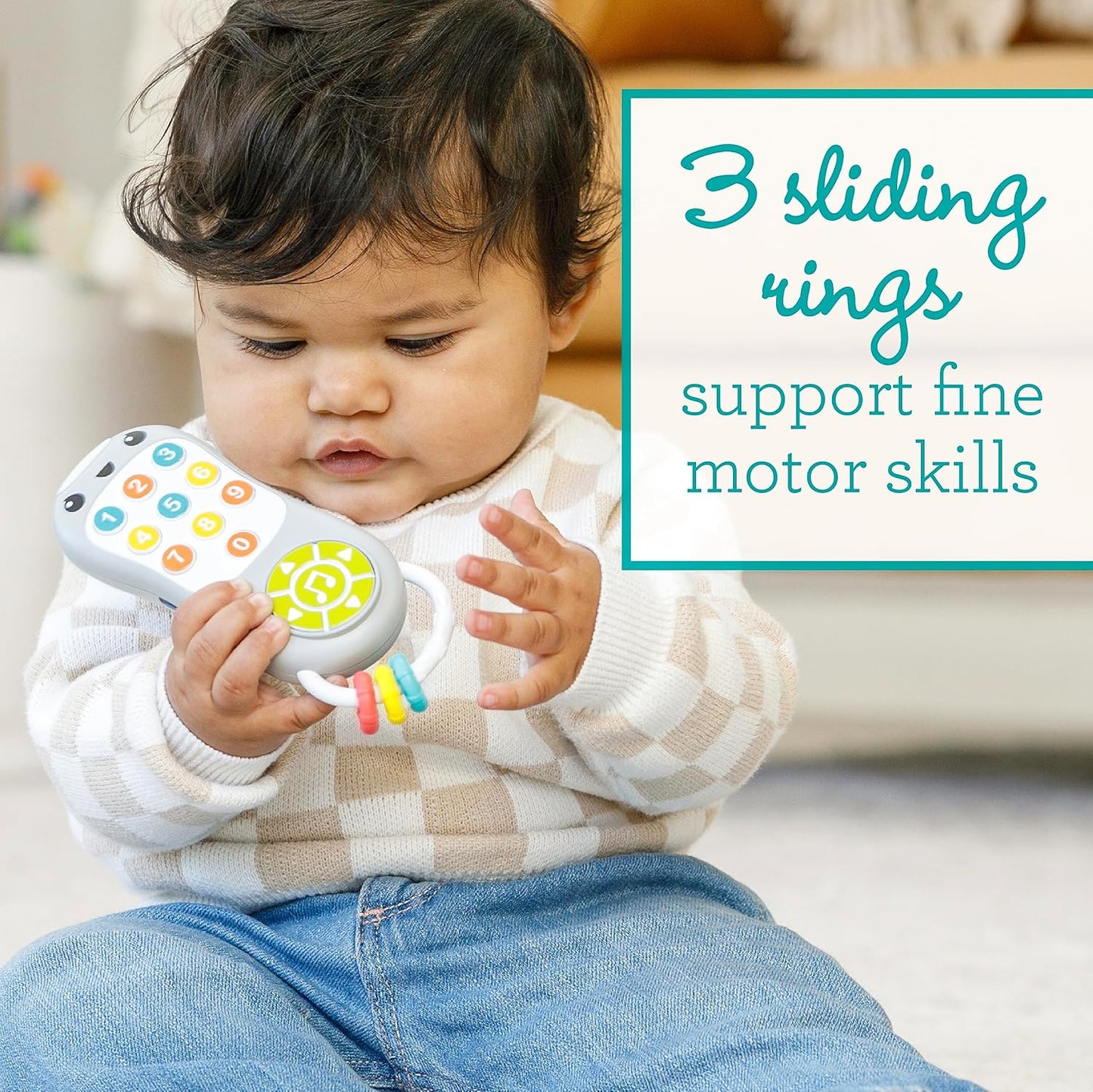 Infantino Music & Light Pretend Remote Control | 6M+