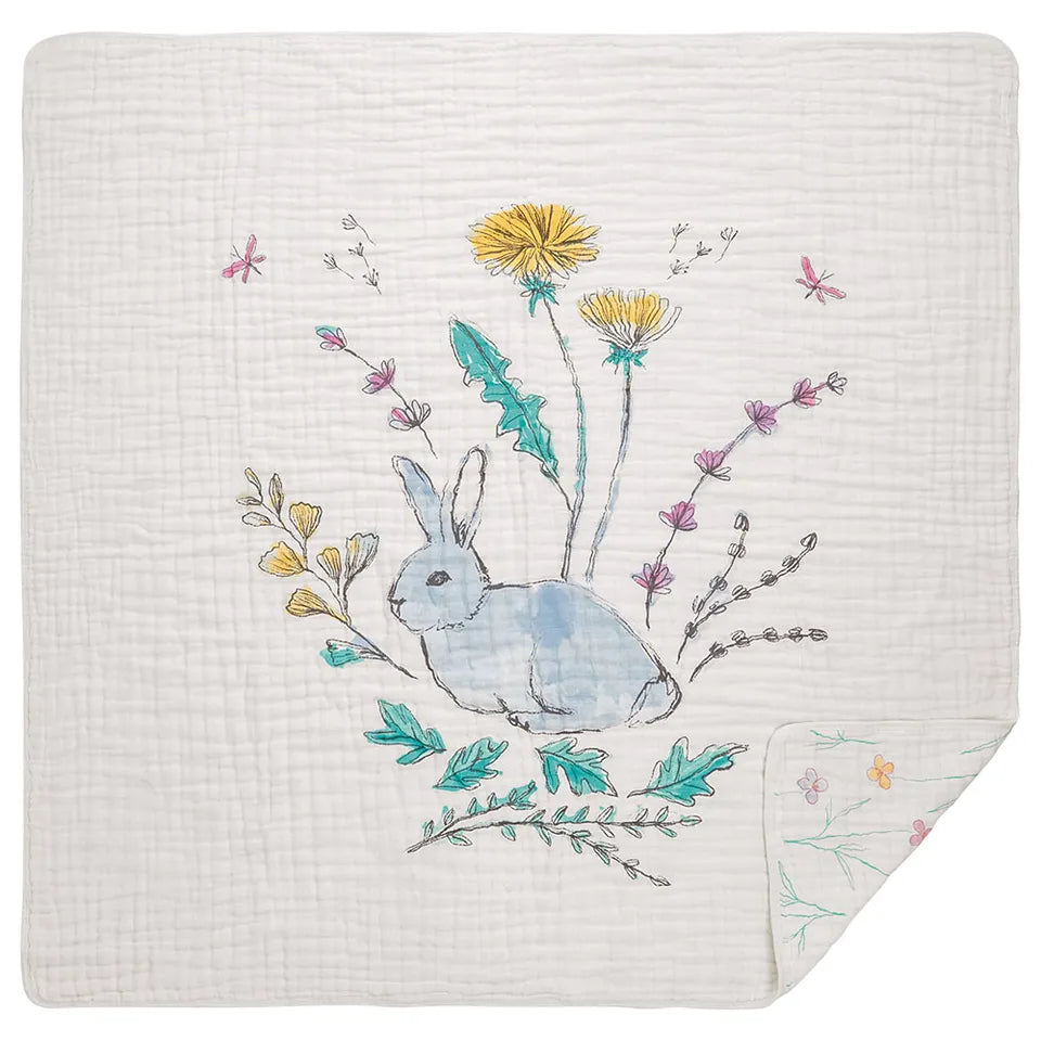 Aden + Anais Classic Dream Blanket Forest Fantasy - Engineered Rabbits
