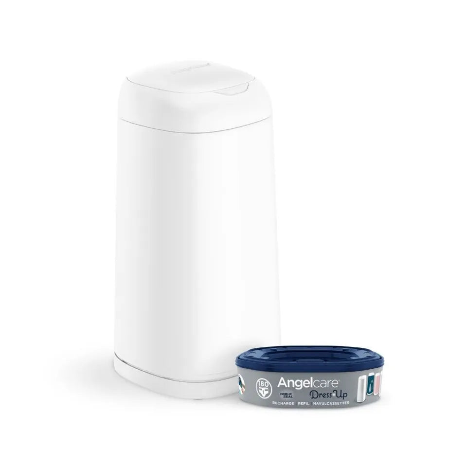 Angelcare Dress Up Nappy Pail Octagonal White