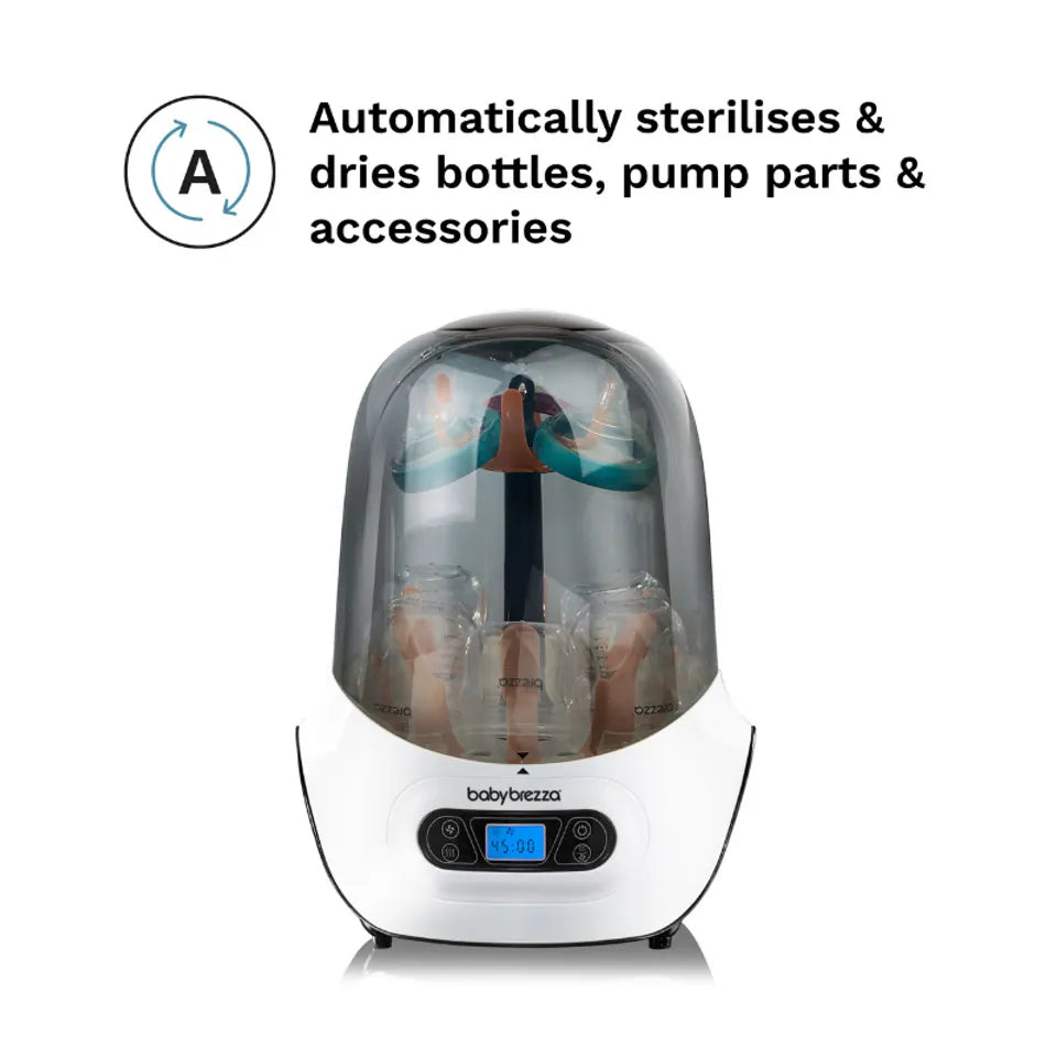 Baby Brezza - Baby Bottle Sterilizer And Dryer Machine - White