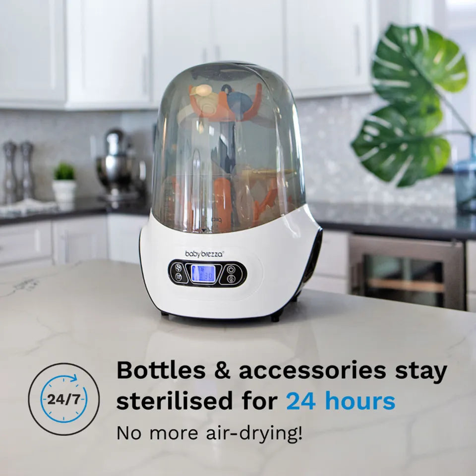 Baby Brezza - Baby Bottle Sterilizer And Dryer Machine - White