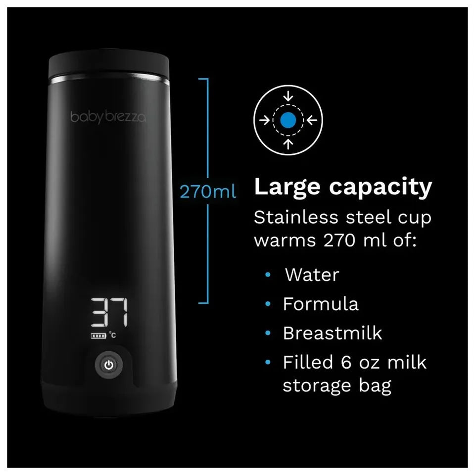 Baby Brezza Superfast Portable Bottle Warmer Black
