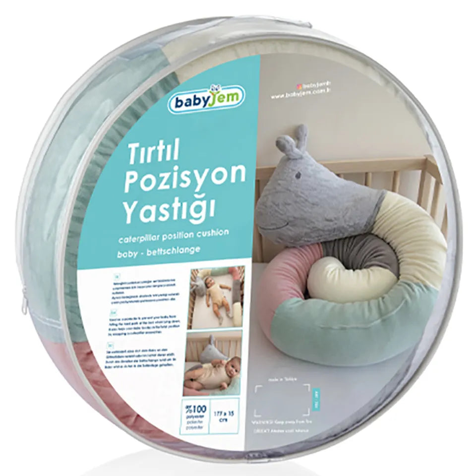 Babyjem Caterpillar Positioner Pillow Velvet 0 Months+