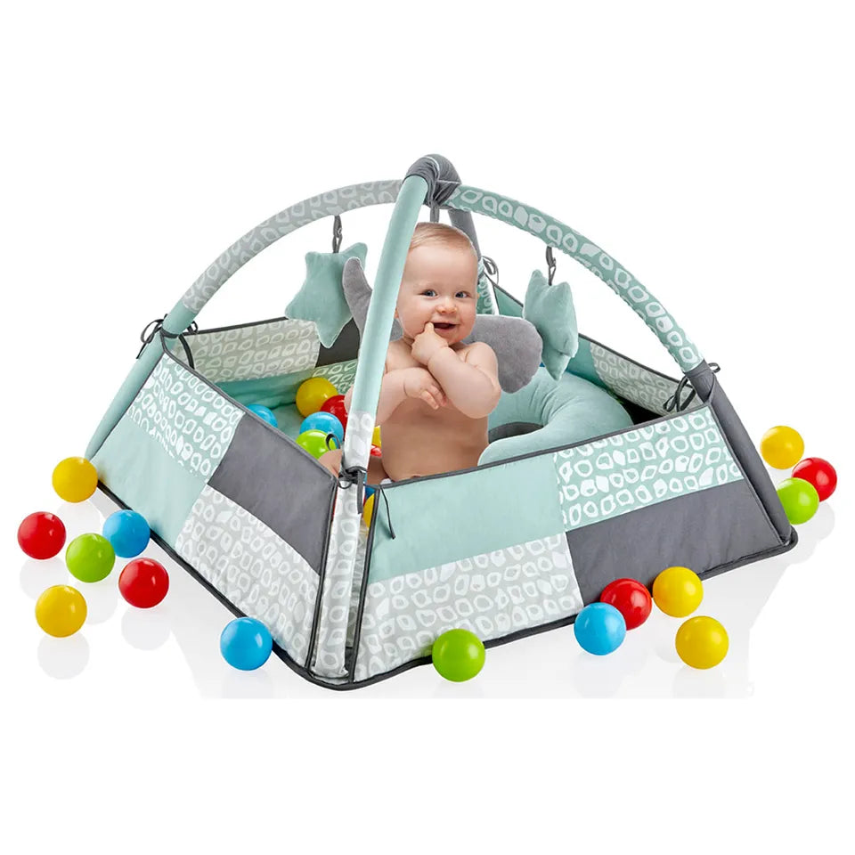 Babyjem Play Mat with Balls & Toys 0-6 Months - Green