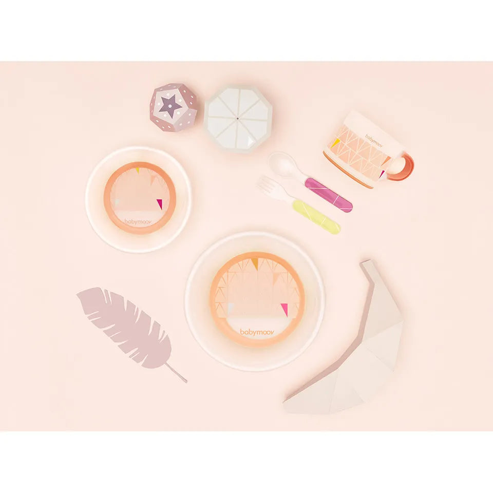 Babymoov Anti-slip feeding set Peach