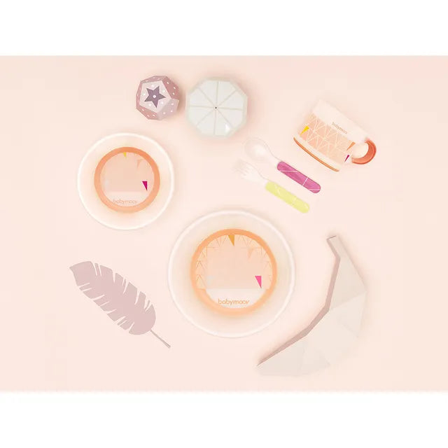 Babymoov Anti-slip feeding set Peach