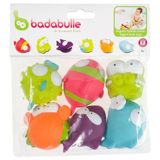 Badabulle Ocean Animals Bath Toys 6pc