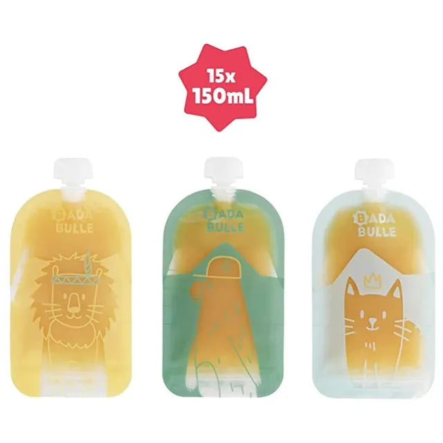 Badabulle Reusables food pouches x15