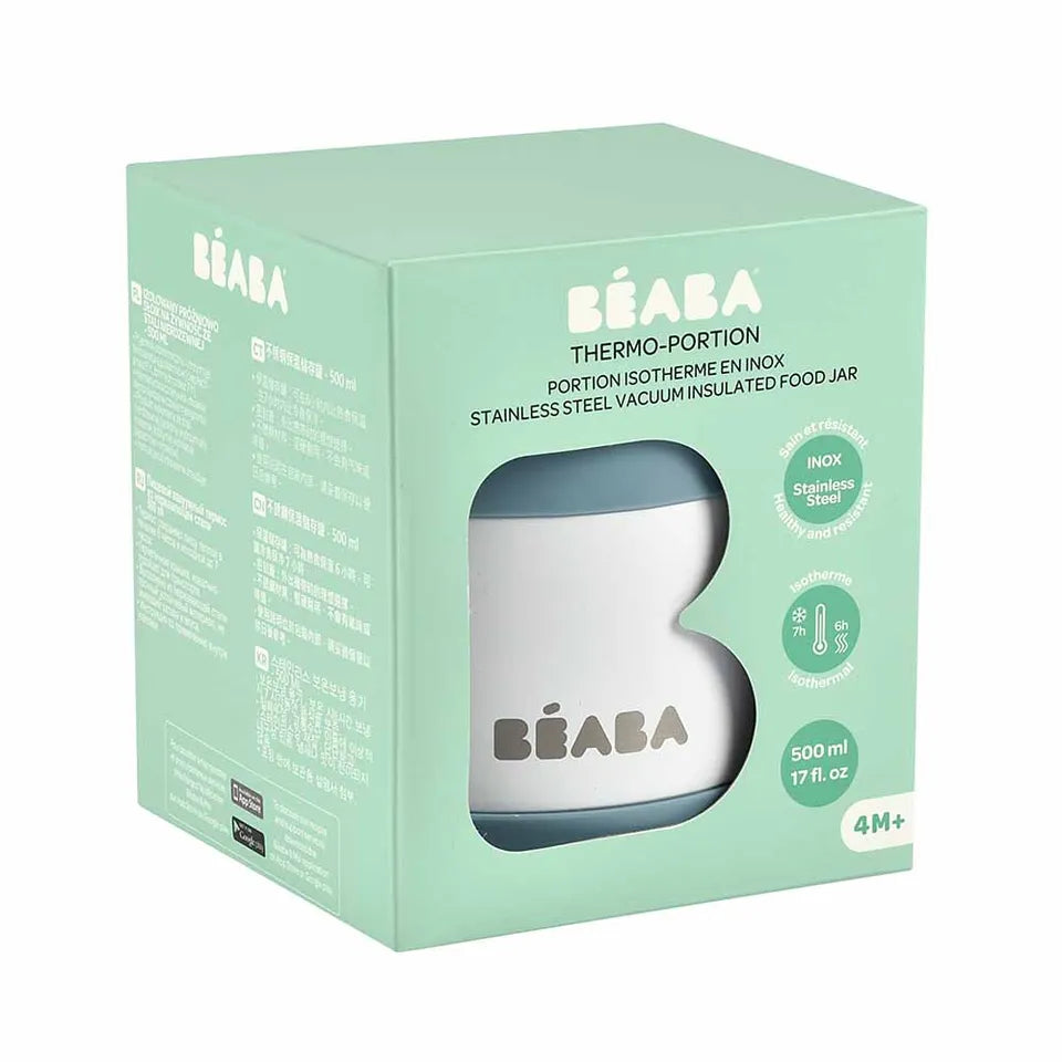 Beaba Thermo Portion 500ml Baltic Blue White