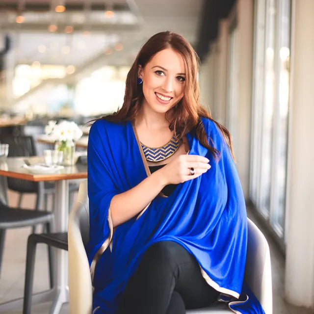 Bebitza Modal Nursing Cover - Cobalt Blue