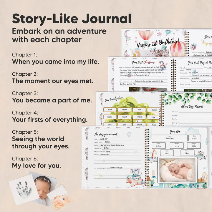 KeaBabies CRAFT Baby Memory Book