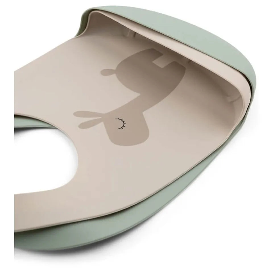 Done By Deer Silicone Bib 2-Pack Lalee Sand/Green