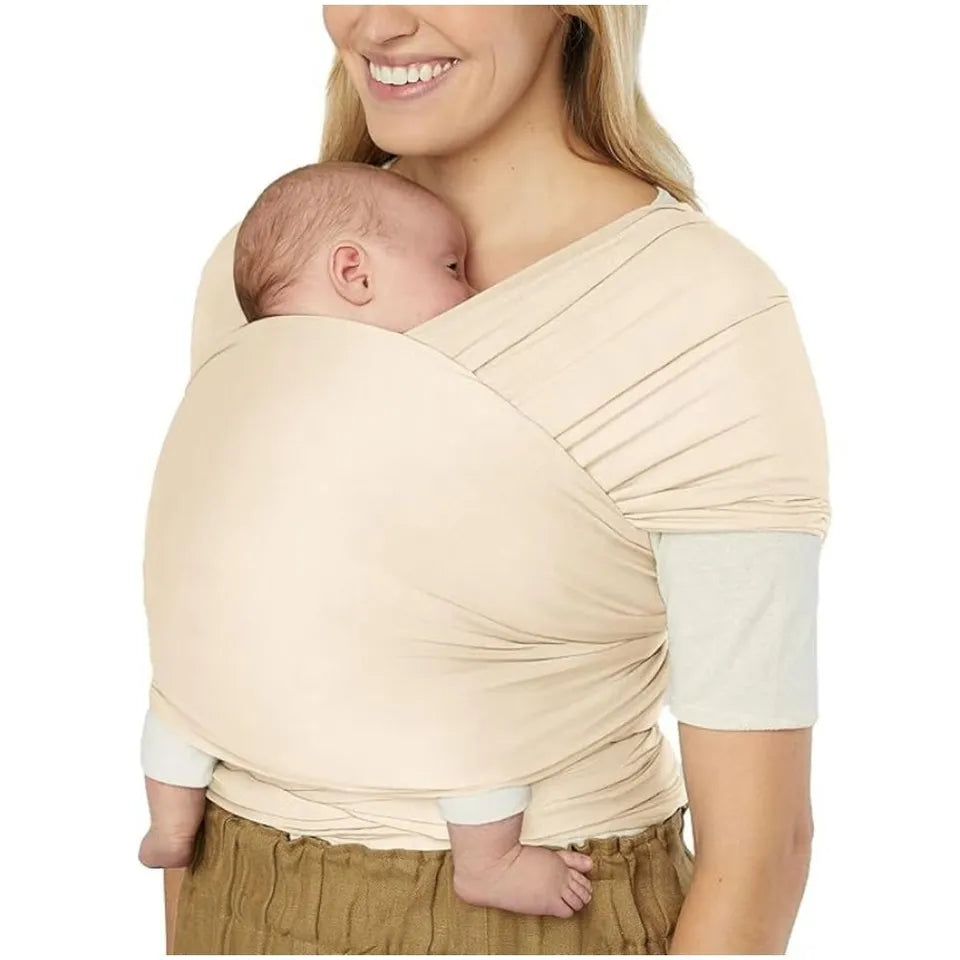 Ergobaby Aura Sustainably Sourced Knit Baby Wrap Cream