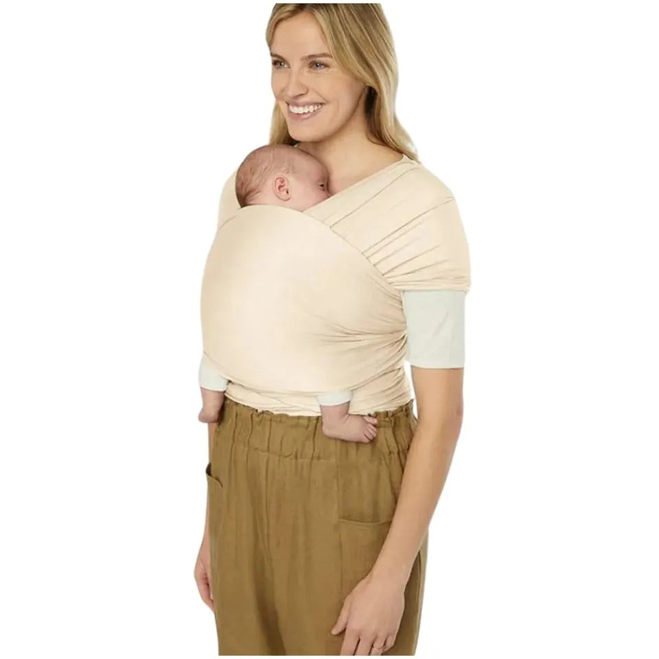 Ergobaby Aura Sustainably Sourced Knit Baby Wrap Cream