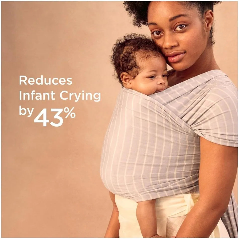 Ergobaby Aura Sustainably Sourced Knit Baby Wrap Soft Black