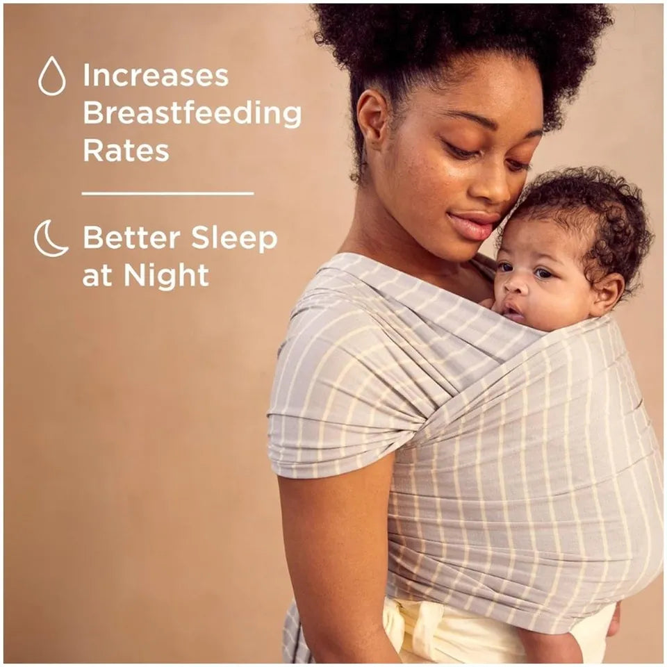 Ergobaby Aura Sustainably Sourced Knit Baby Wrap Cream