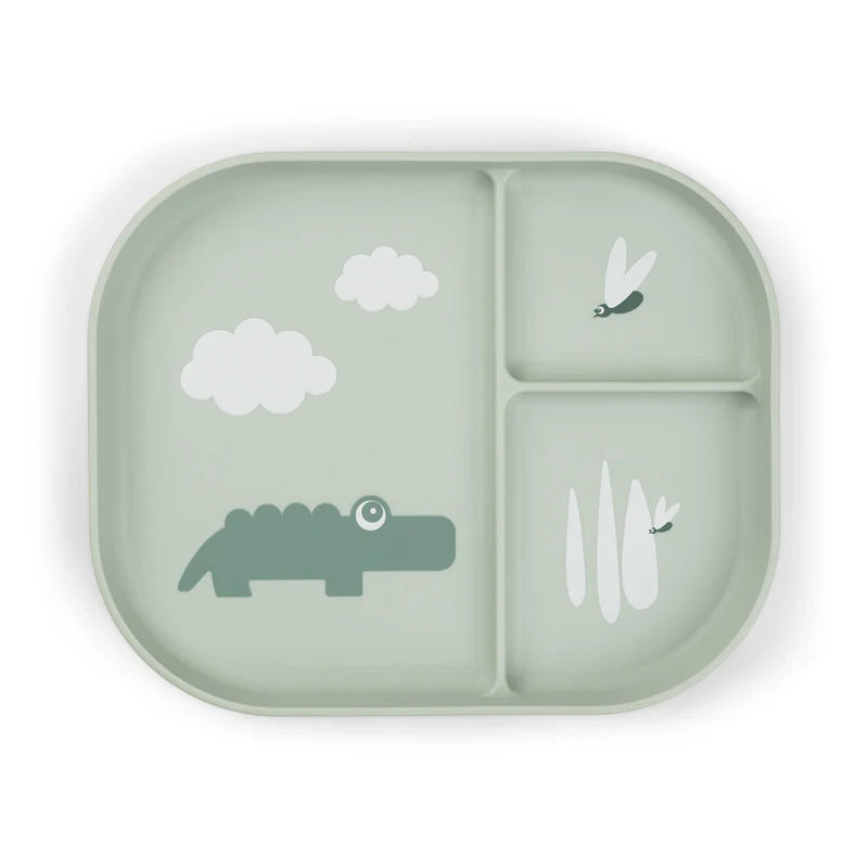 Done By Deer Foodie Compartment Plate Croco