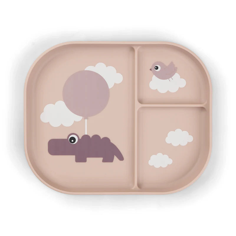 Done By Deer Foodie Compartment Plate Croco