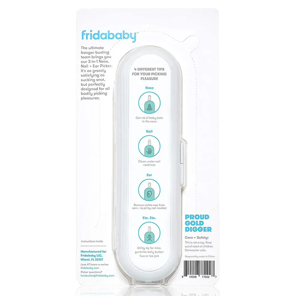 Frida Baby 3-in-1 Nose, Nail + Ear Picker- ESSENTIAL BOOGER PICKER TOOL