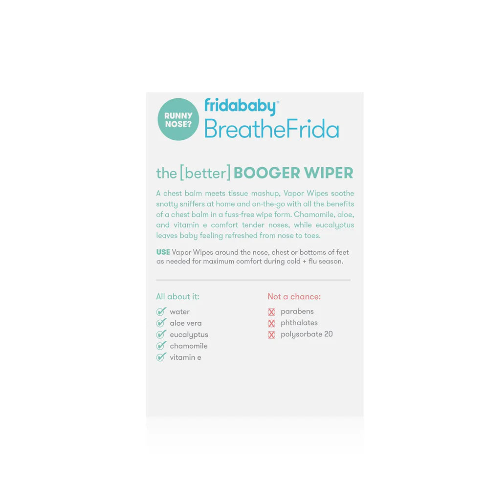 Frida Baby BreatheFrida™ the BoogerWiper Nose + Chest Wipes