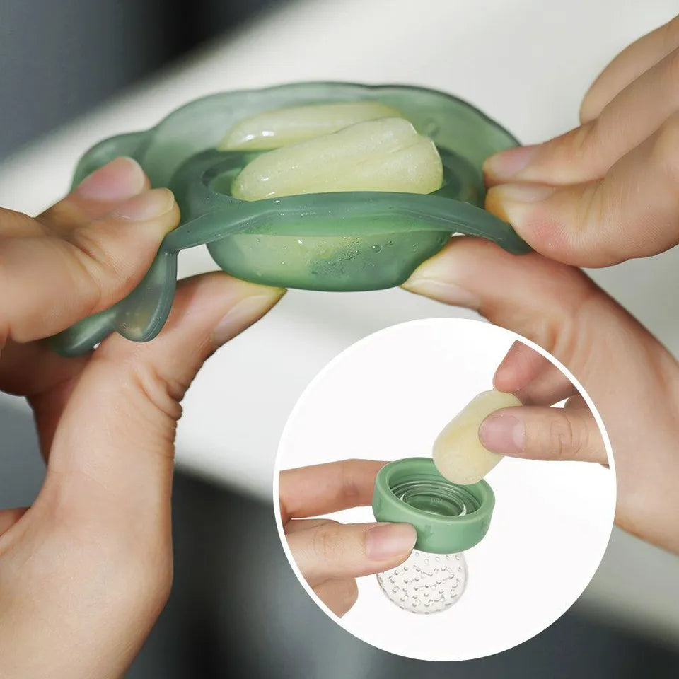 Haakaa Freeze-N-Feed Fresh Food Feeder Teether And Nibble Tray Set