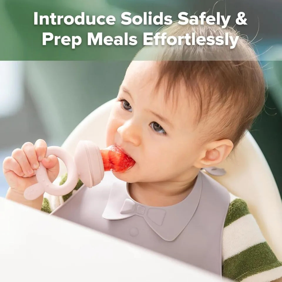 Haakaa Freeze-N-Feed Fresh Food Feeder Teether And Nibble Tray Set