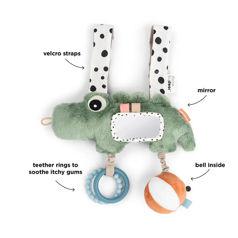 Done By Deer Hanging Activity Toy Croco Green