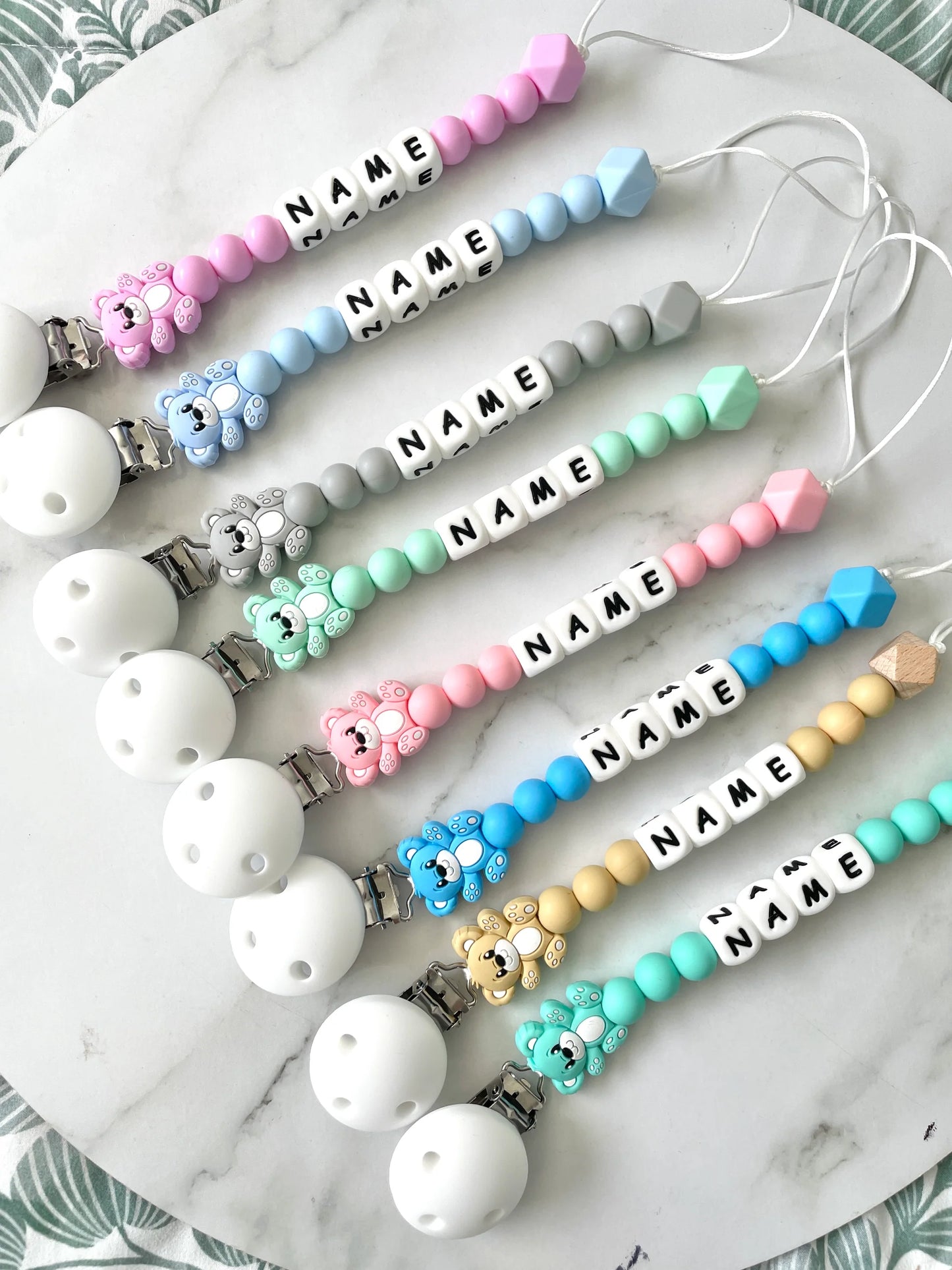 Grexa Accessories Personalize Pacifier Silicone Holder